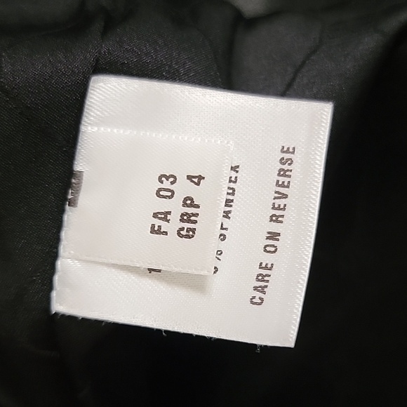 ST. JOHN COLLECTION BY MARIE GRAY Leather Jacket with Satin Ruffled Edges Sz 14 - Picture 11 of 16